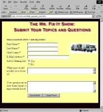 Topic/Question Form